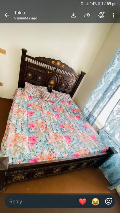 Wooden bed