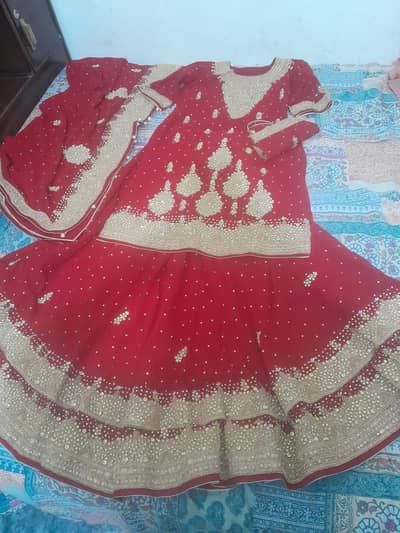 Bridal Lehenga Choli with Dupatta | Heavy Embroidered Wedding Dress
