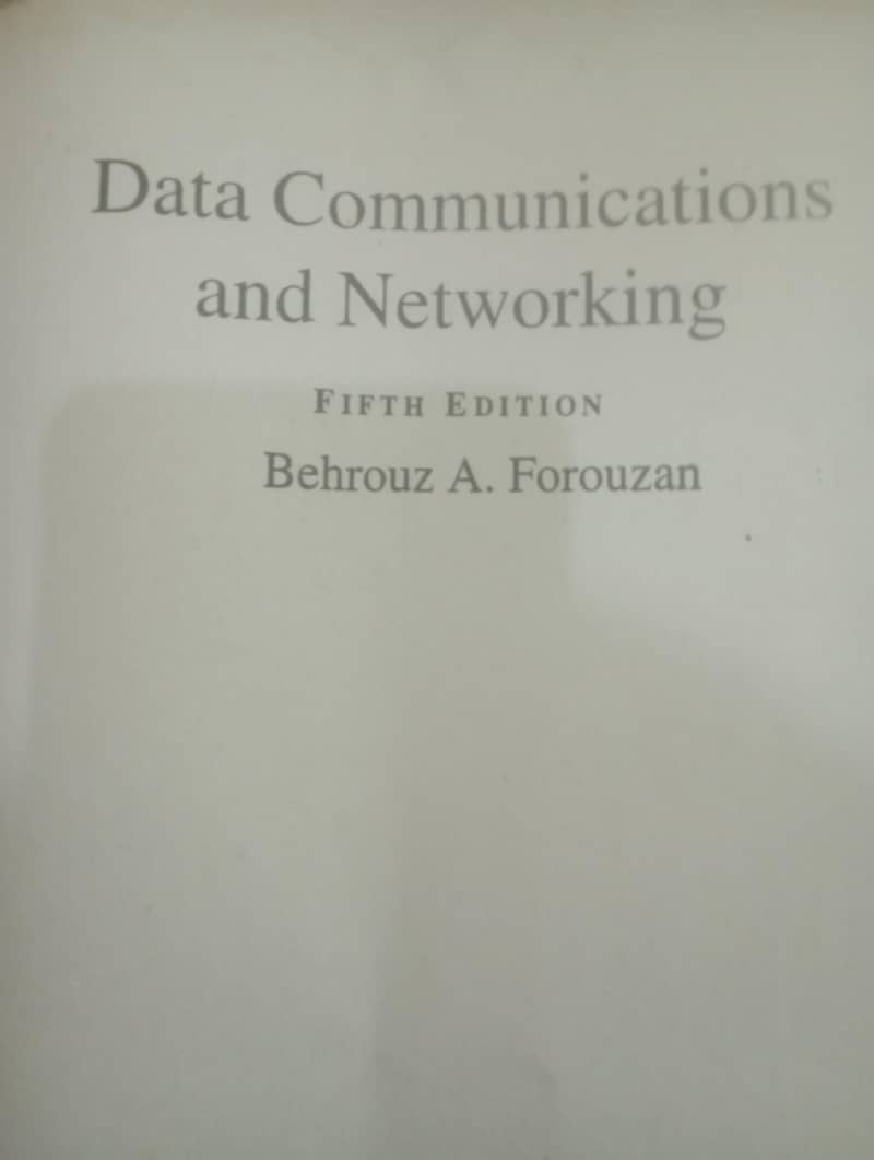 Data Communications and Networking 1