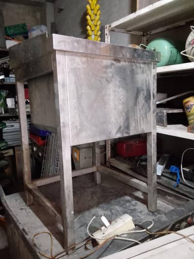 halwa counter, steamer, sink