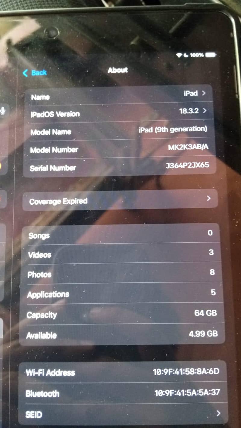 I pad 9th generation 0