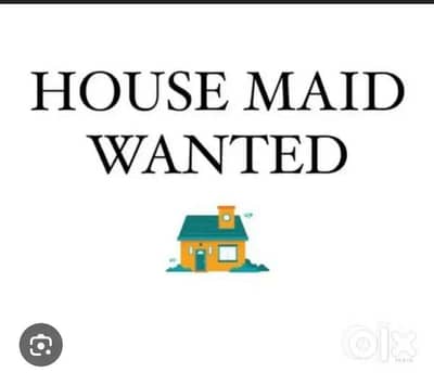 Professional House maid wanted (Female only)