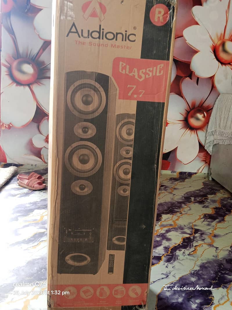 audionic 7.7 tower  speakers 0