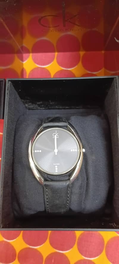 CK WATCH LEATHER STRAP