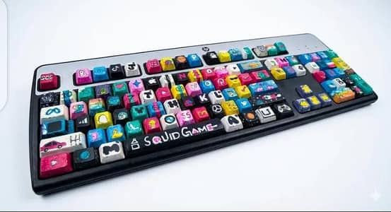 hand painted keyboard and price negotiable