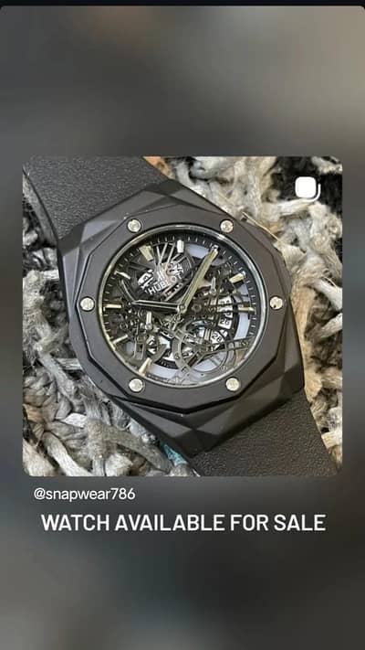 hublot black watch