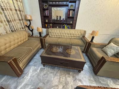 Heavy sofa with life time warranty in very good condition on very less