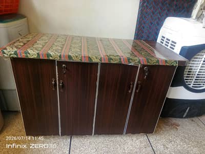 iron wood stand
