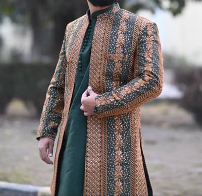 Prince coat- raw silk dress and shoes