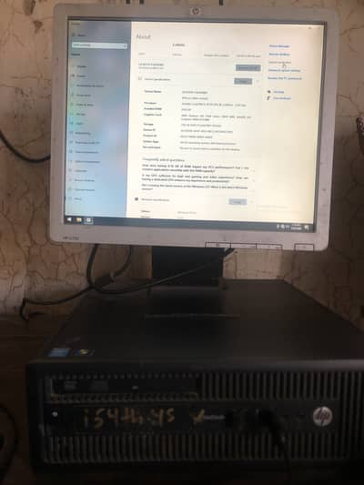 Emergency Sale i5 4th Gen Pc and LCD