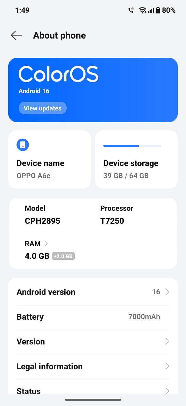 OPPO A6c 1