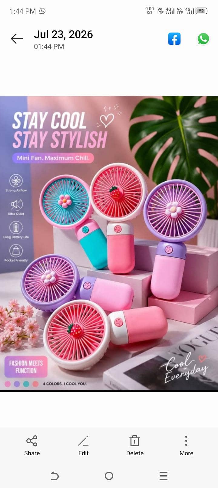 Portable mini USB fan 0