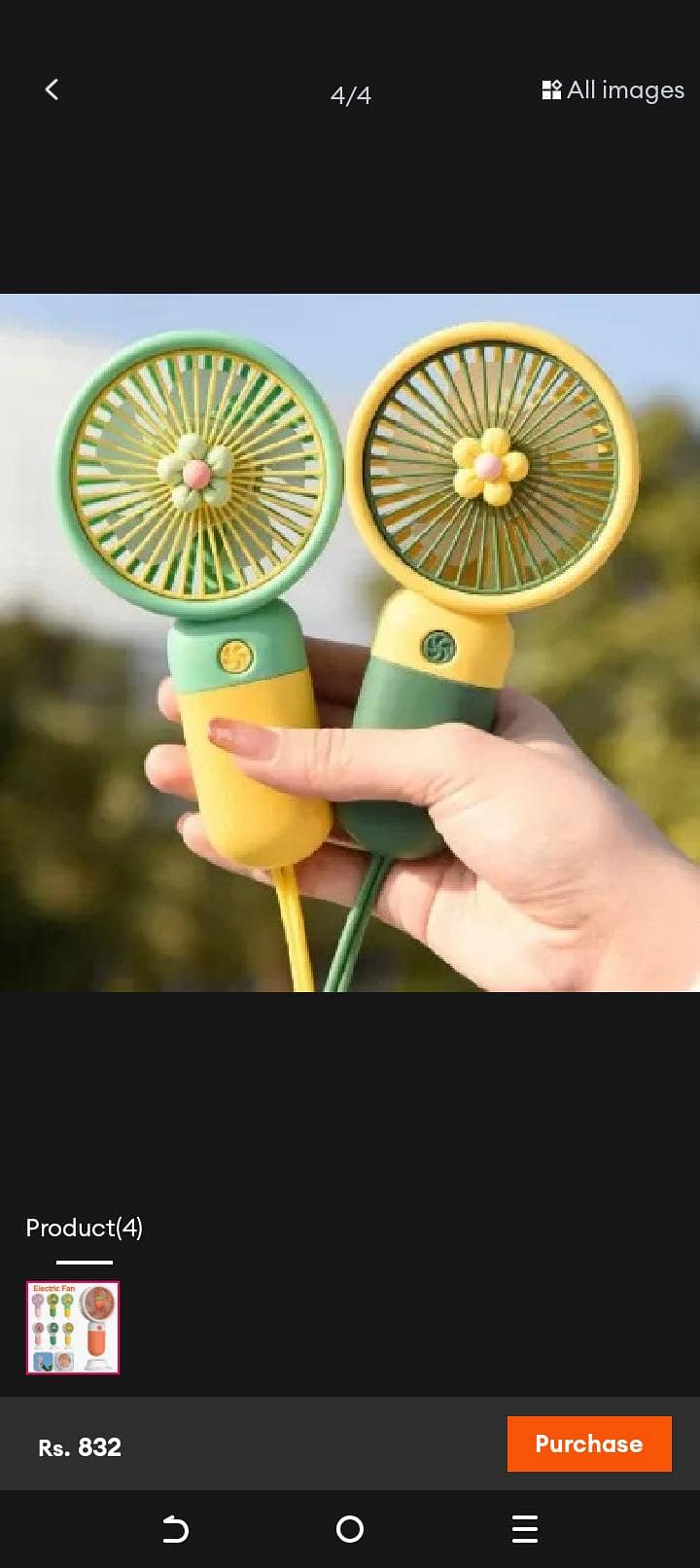 Portable mini USB fan 1