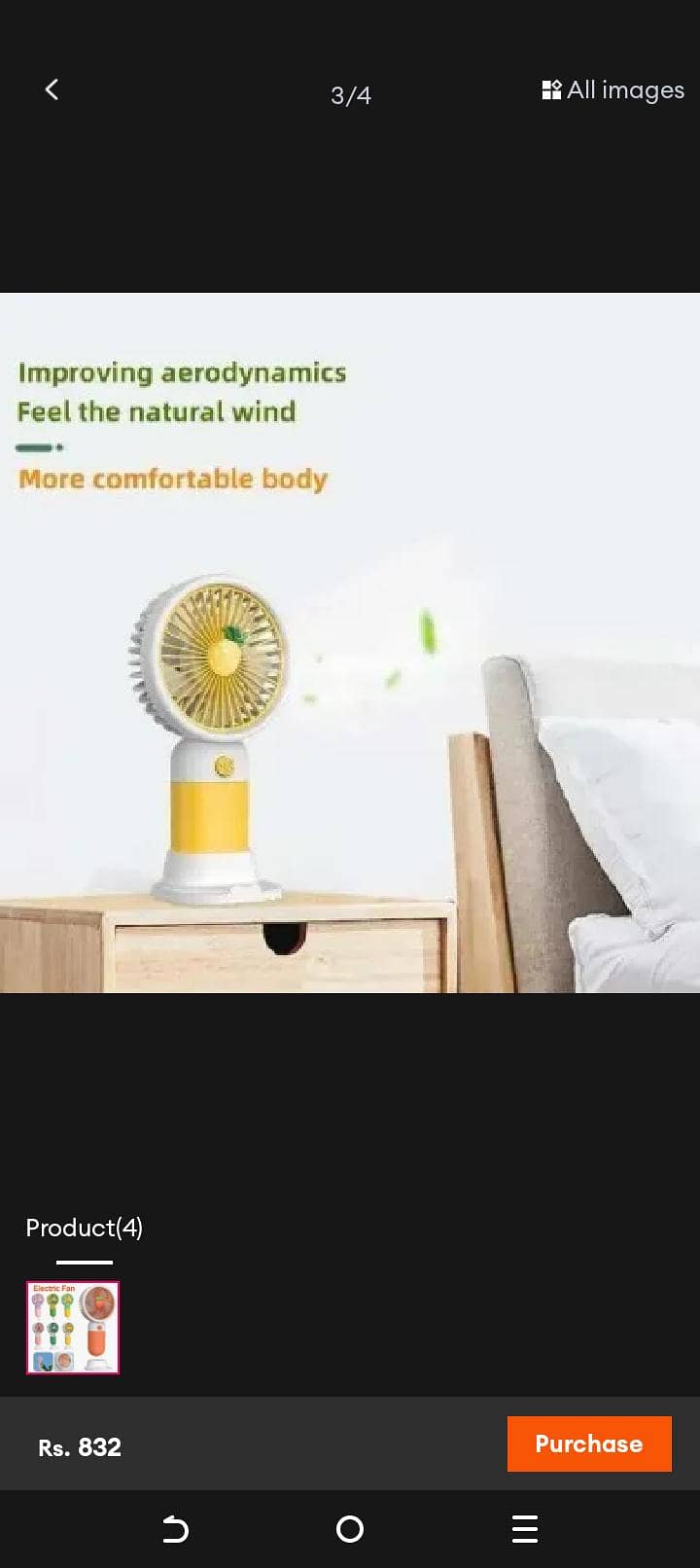Portable mini USB fan 2