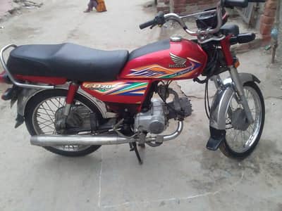Honda CD 70 copy latar bio matric Muk par FSD salime chonk 03038356796
