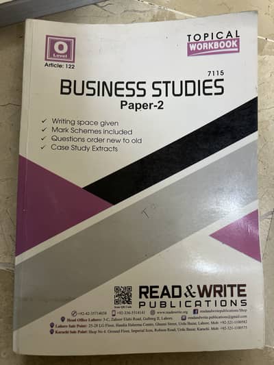 O levels business slightly used past papers