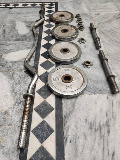 Chrome Plated Weights, Barbell and Dumbbells
