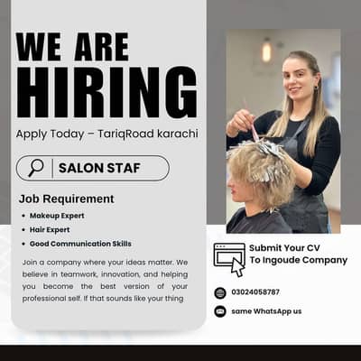 We need Hair&Makeup Expert