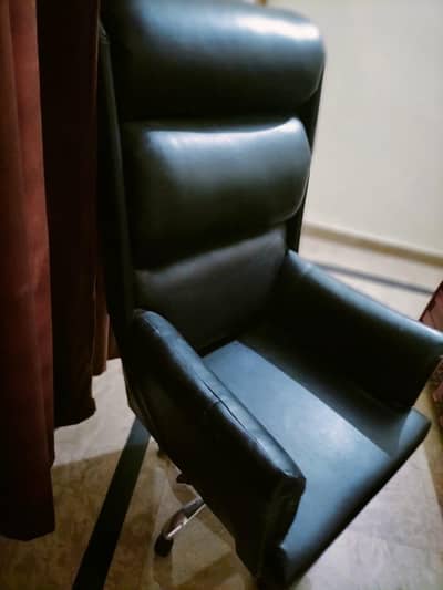 Office Chair custom made with master month foam and Leather warranty