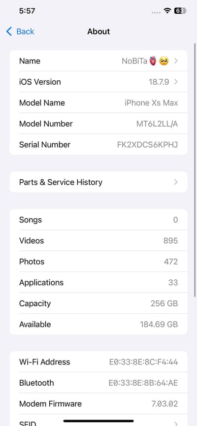i phone xsmix 256 non pta