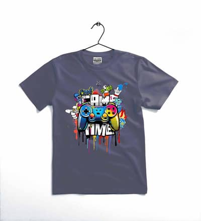 Game Time Printed Kids TShirts For Boys & Girls