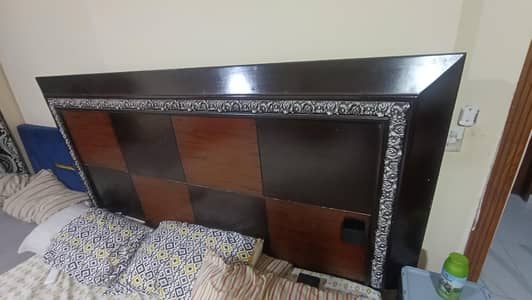 Heavy Quality Double Bed with Side Tables