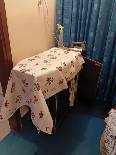 Iron Stand Wooden with cupboard