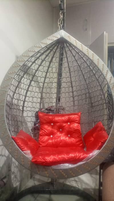 Modern Hanging Swing Chair With Cushions | Like New