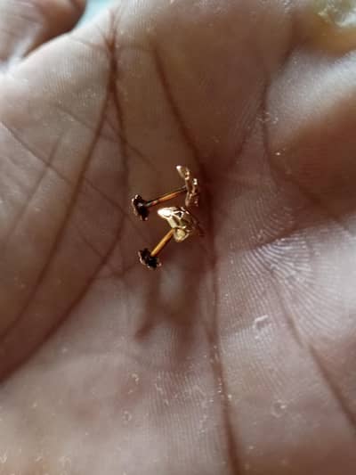 gold tops earrings