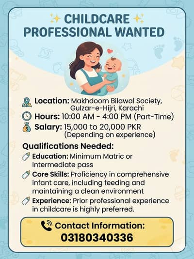 Female Babysitter or Nanny required