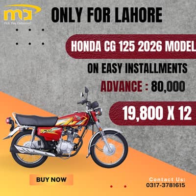 Honda CG 125 2026 On Easy Installments