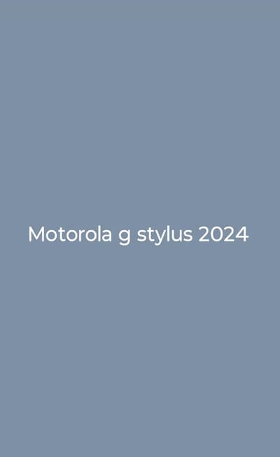 Motorola Moto G Stylus