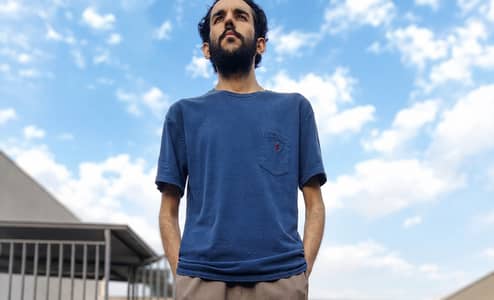Plain Shirts (Large) - Sky Blue + Navy Blue | Rs. 1500 Fixed