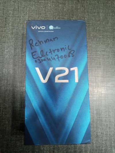 Vivo V21 8GB/128GB | Box & Charger