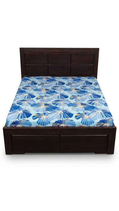 comple bubble bed with foam big 2 side cabinet big size almare 3pieces
