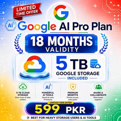 Google Ai pro plan for sale