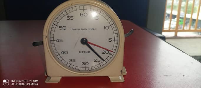 vintage English Clock Systems (ECS) mechanical stopclock timer