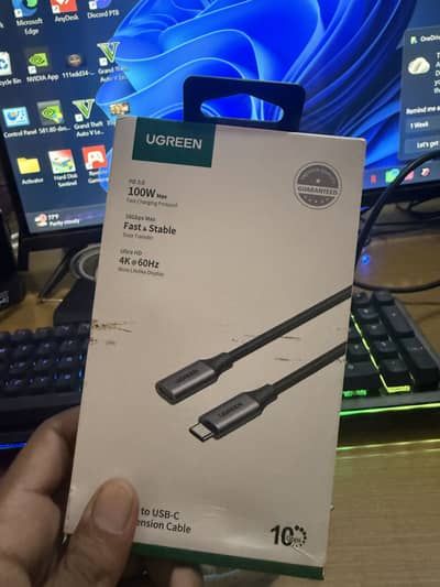 Ugreen female type c to c extention cable