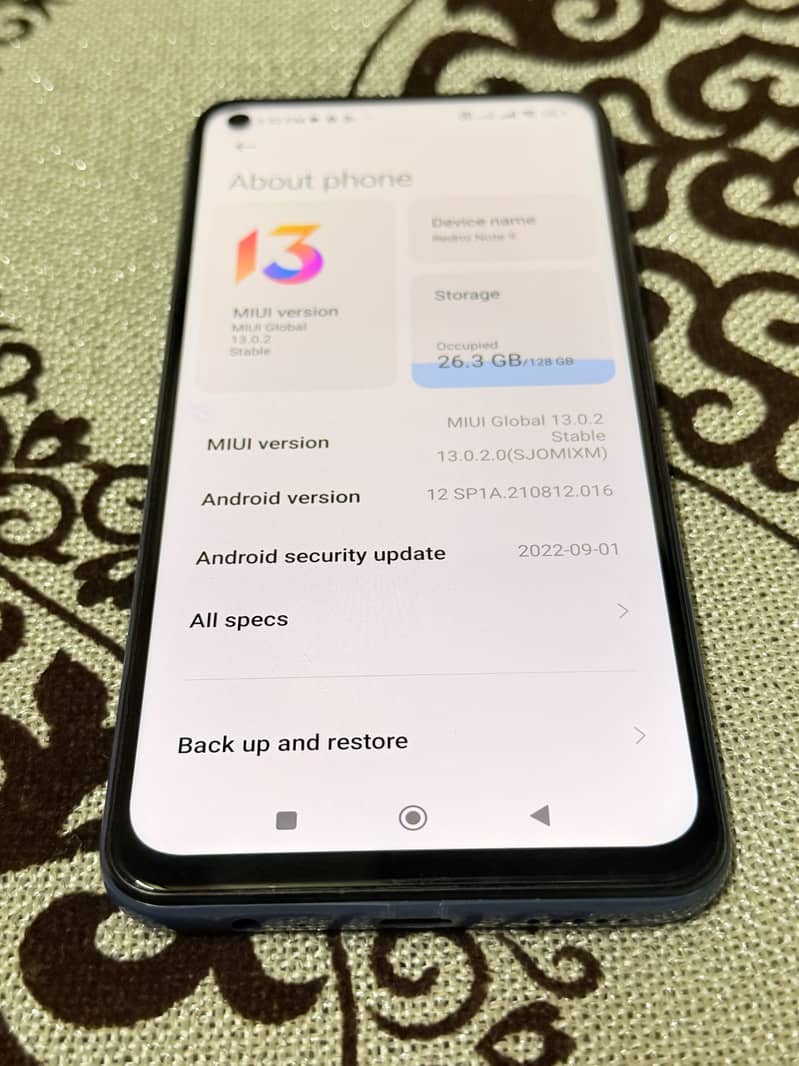 Redmi note 9 0
