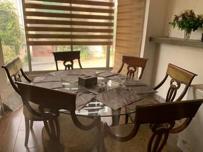 wooden dining table