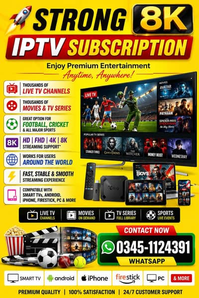 4K Ultra HD IPTV + Netflix – Buffer-Free Streaming