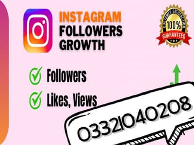 Instagram Followers Likes Views Facebook Followers TikTok O332lO4O2O8