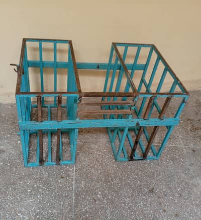 Heavy Duty Iron Egg Cages / Anday Wali Peti / Carrier Racks