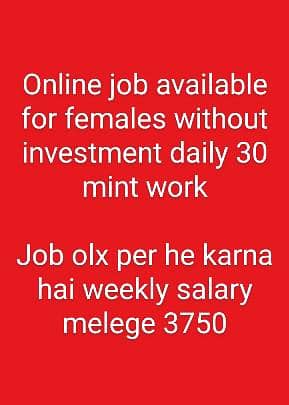 Online work available for females