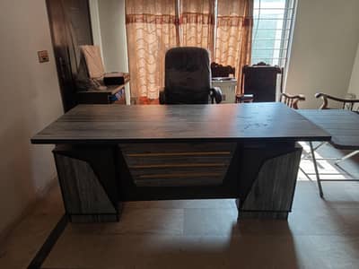 Office table and chair
