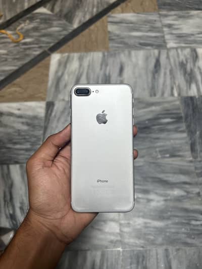 iPhone 7plus PTA approved 128GB silver colour