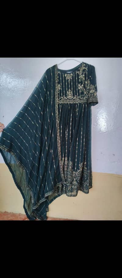 3 piece embroidered georgette suit