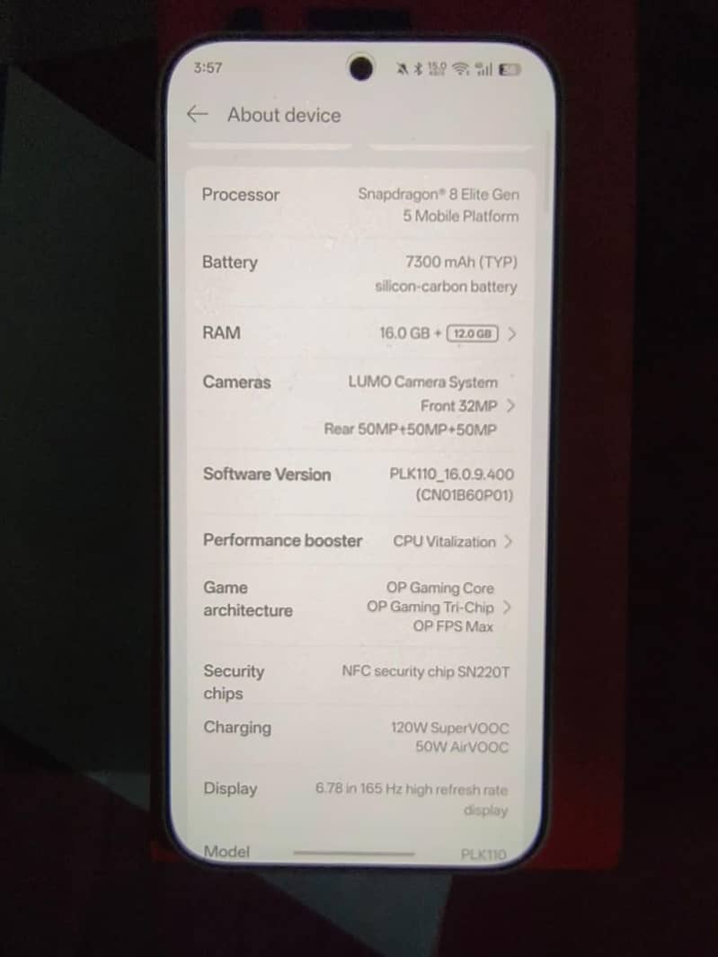 OnePlus 15 16GB RAM 256GB | 3