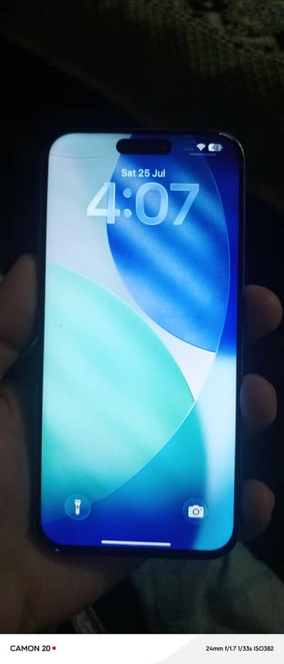 iphone 15 pro max non pta 256 gb chance wala  pannel work 100 percent