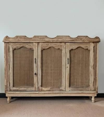 Vintage Distressed Wooden Sideboard